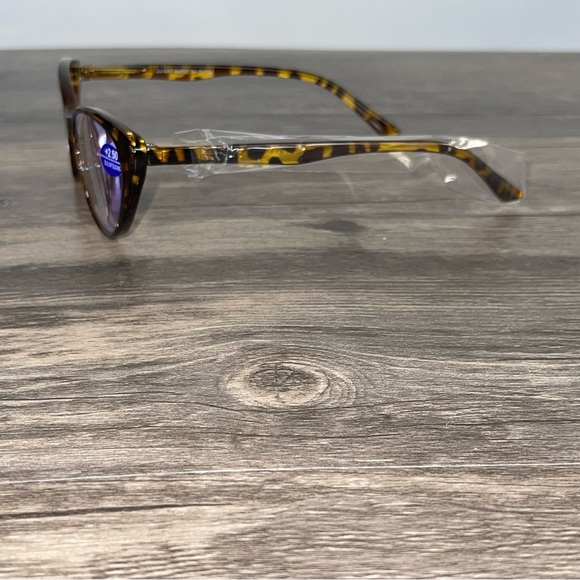 EYERUL +2.5 Blue Light Blocking Reading Glasses Tortoise Frame Women’s Readers - Picture 7 of 9